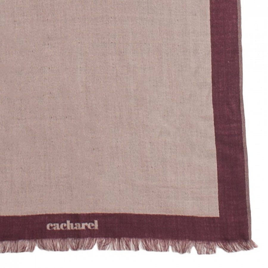 Набор Cacharel: кошелек и шарф, бордовый