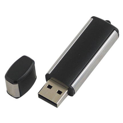 USB-Flash накопитель (флешка) "BOND" из пластика и металла,  4 GB. Черный